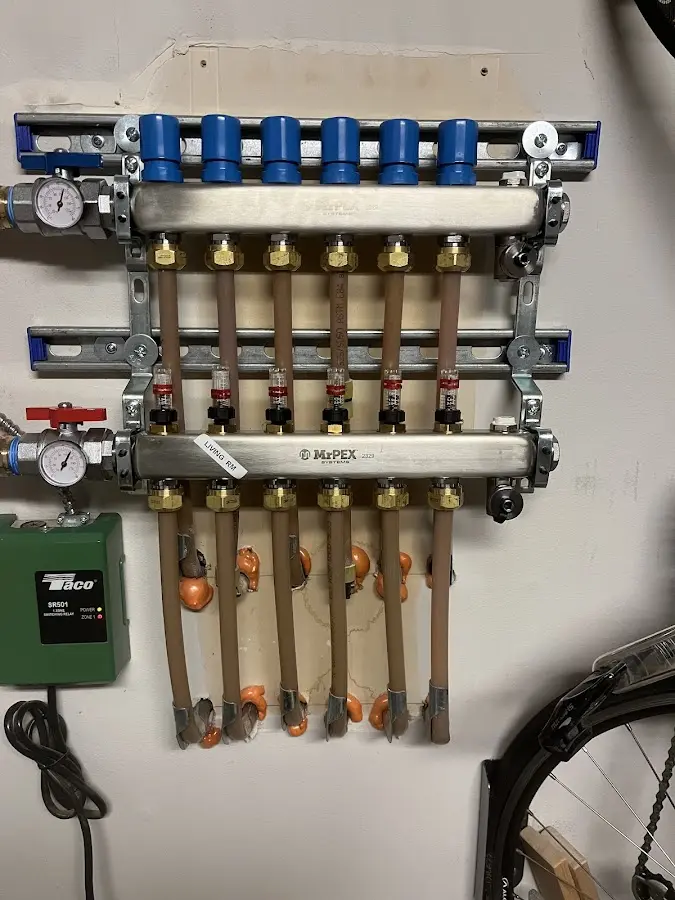 Plumber performing Gas Line Installation at a residential property in Plattekill